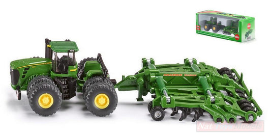 SCALE MODEL COMPATIBLE WITH JOHN DEERE TRACTOR WITH AMAZONE CENTAUR Harrow 1:87 SIKU SK1856