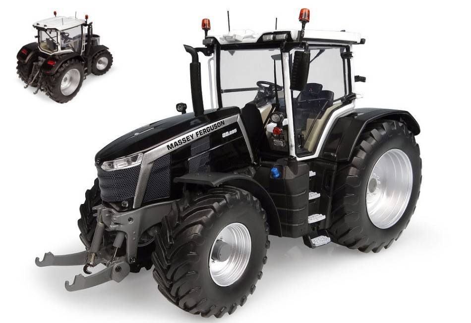 MODELLINO IN SCALA COMPATIBILE CON TRATTORE MASSEY FERGUSON 8S.285 BLACK EDITION 1:32 UNIVERSAL HOBBIES UH6341