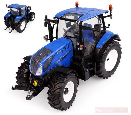 MODELLINO IN SCALA COMPATIBILE CON TRATTORE NEW HOLLAND T5.130 LOW ROOF HIGH VISIBILITY 1:32 UNIVERSAL HOBBIES UH6222