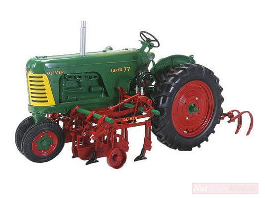 MODELLINO IN SCALA COMPATIBILE CON TRATTORE OLIVER SUPER 77 DIESEL NF W/CULTIVATOR 1:16 SPECCAST SCT702