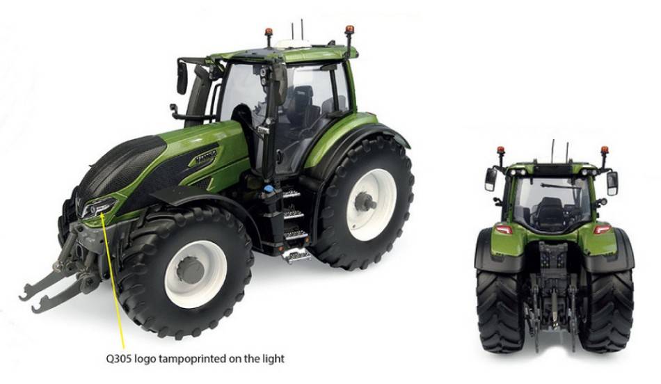 MODELE REDUIT COMPATIBLE AVEC TRACTEUR VALTRA Q305 VERT OLIVE 1:32 UNIVERSAL HOBBIES UH6477