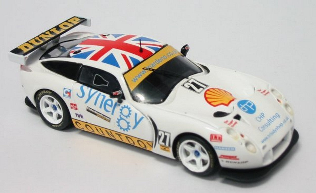 SCALE MODEL COMPATIBLE WITH TVR T 400 R N.27 BRITISH GT 03 1:43 SPARK MODEL SCTR04