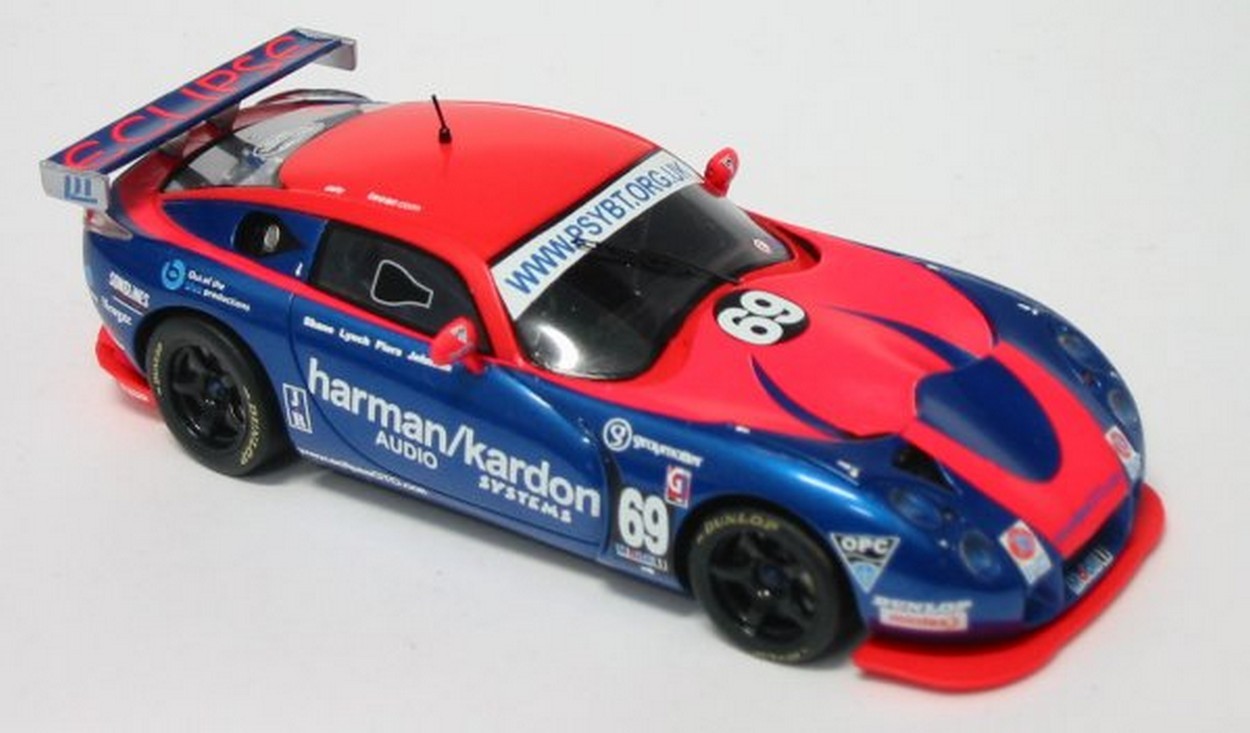 SCALE MODEL COMPATIBLE WITH TVR T 400 R N.69 BRITISH GT 03 1:43 SPARK MODEL SCTR03