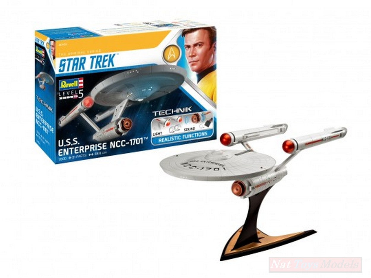 MODELLINO IN SCALA COMPATIBILE CON USS ENTERPRISE NCC-1701 (STAR TREK) KIT 1:600 REVELL RV00454