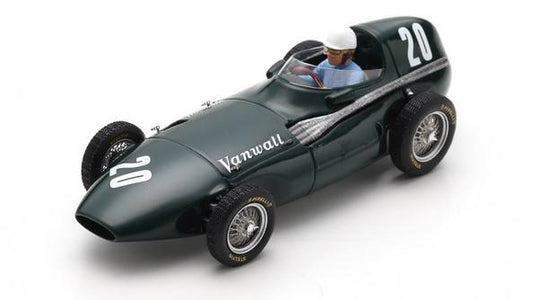 SCALE MODEL COMPATIBLE WITH VANWALL VW5 ROY SALVADORI 1957 N.20 FRENCH GP 1:43 SPARK MODEL S7205