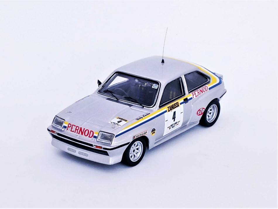 MODELLINO IN SCALA COMPATIBILE CON VAUXHALL CHEVETTE HSR 2nd WEST CORK RALLY 1981 KEATING/CONDON 1:43 TROFEU TFRRIR10