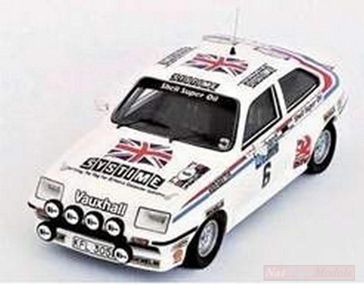 MODELLINO IN SCALA COMPATIBILE CON VAUXHALL CHEVETTE HSR N.6 RAC RALLY 1981 POND-NICHOLSON 1:43 TROFEU TFRRUK35