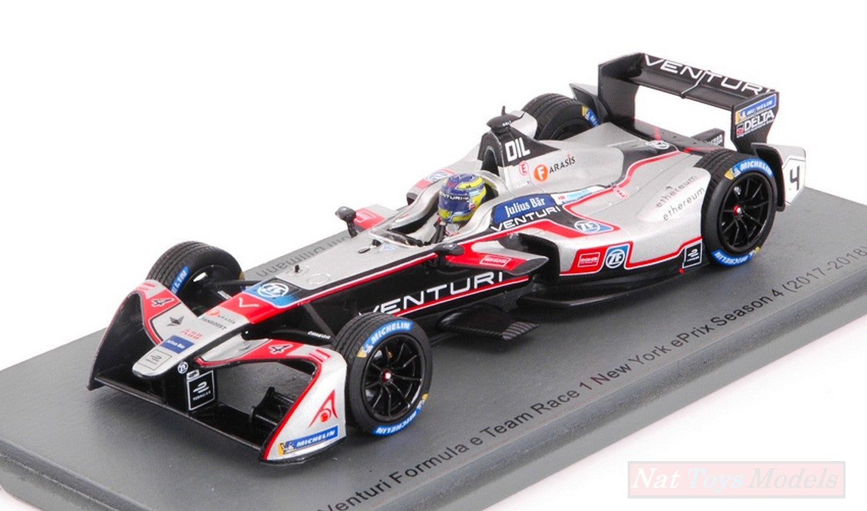 MODELLINO IN SCALA COMPATIBILE CON VENTURI N.4 BERLIN ePRIX FORMULA E SEASON 4 (2017-2018) T.DILLMANN 1:43 SPARK MODEL S5926