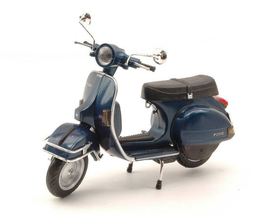 SCALE MODEL COMPATIBLE WITH VESPA P 200 E 1978 BLUE 1:12 NEW RAY NY42123BL