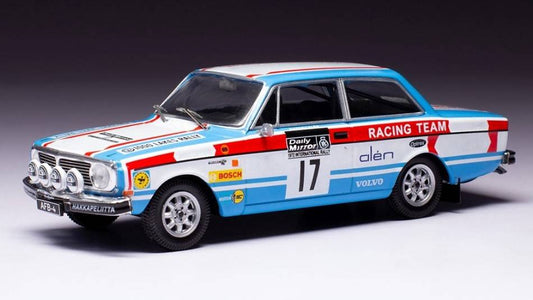 SCALE MODEL COMPATIBLE WITH VOLVO 142 N.17 RAC RALLY 1972 ALEN/AHO 1:43 IXO MODEL RAC426