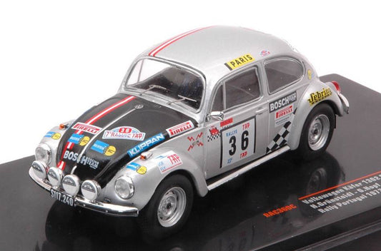 MODELLINO IN SCALA COMPATIBILE CON VW 1302 S KAFER N.36 RALLY PORTUGAL 1973GRUNSTEIDL/HOPF 1:43 IXO MODEL RAC360C