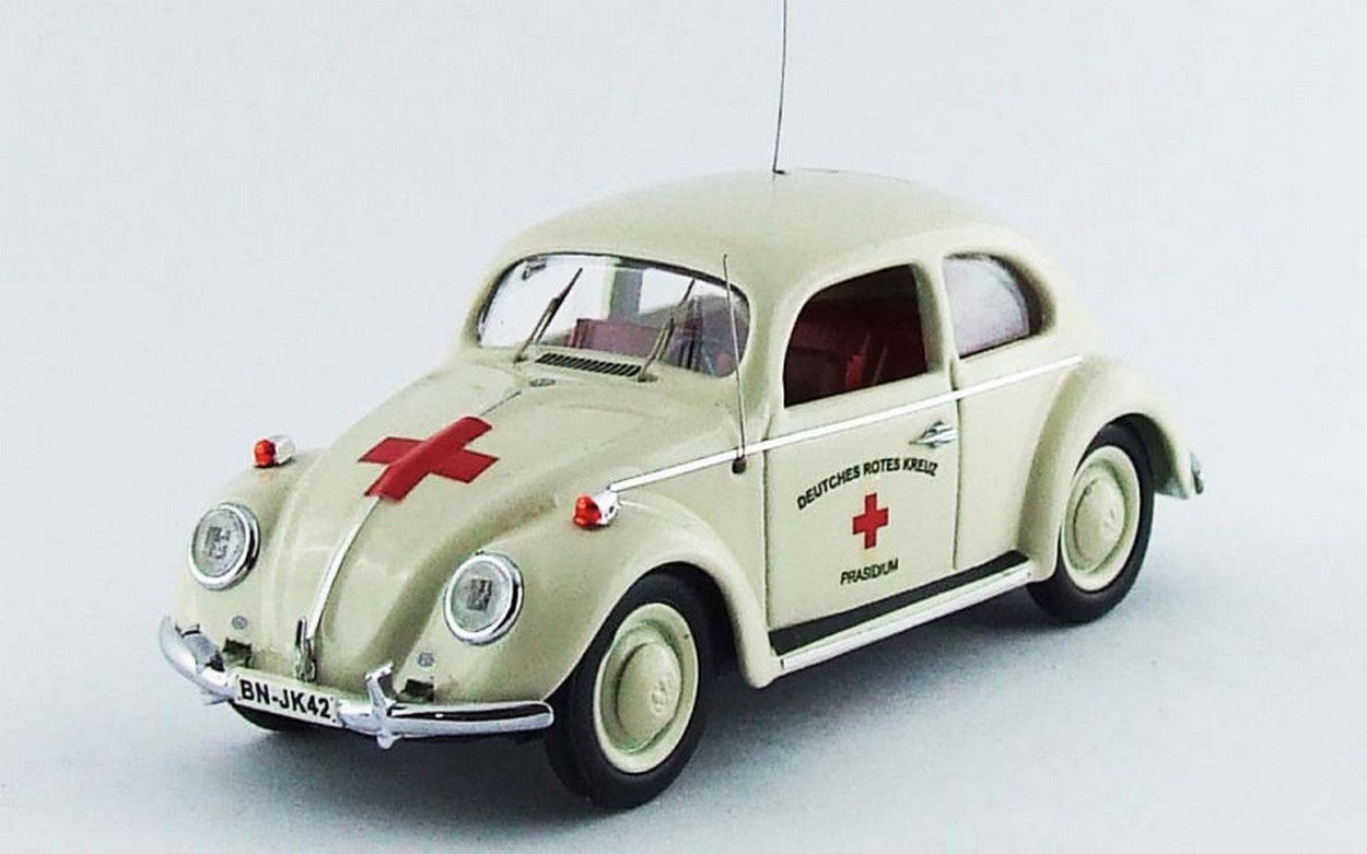 SCALE MODEL COMPATIBLE WITH VW BEETLE MEDICAL DEUTSCHES 1955 1:43 RIO RI4457