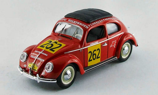 SCALE MODEL COMPATIBLE WITH VW BEETLE N.262 CARRERA PANAMERICANA 1954 J.WIERS-R.WIERS 1:43 RIO RI4418