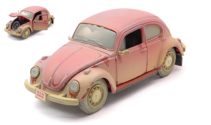 MODELE REDUIT COMPATIBLE AVEC VW BEETLE "OLD FRIEND" DIRTY VERSION ROUGE 1:24 MAISTO MI32106