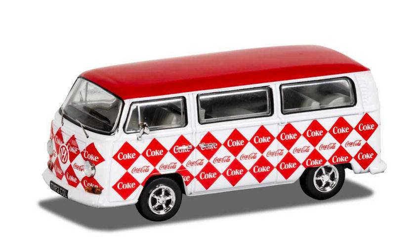 MODELLINO IN SCALA COMPATIBILE CON VW CAMPERVAN - DIAMOND COCA COLA 1:43 CORGI CC02745