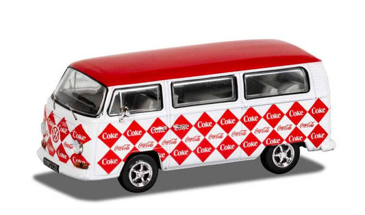 SCALE MODEL COMPATIBLE WITH VW CAMPERVAN - DIAMOND COCA COLA 1:43 CORGI CC02745