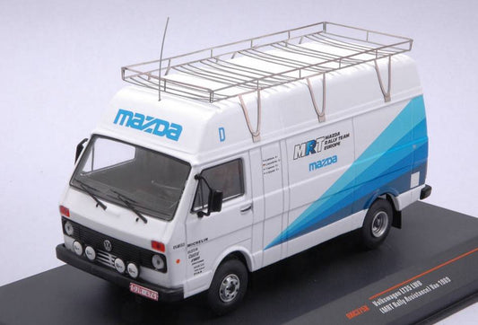 MODELLINO IN SCALA COMPATIBILE CON VW LT35 LWB RALLY TEAM EUROPE MAZDA 1989 RALLY ASSISTANCE 1:43 IXO MODEL RAC375X