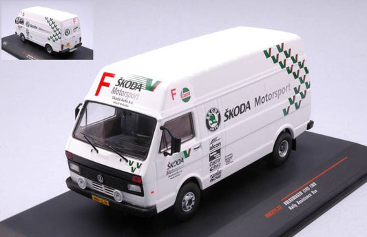 MODELLINO IN SCALA COMPATIBILE CON VW LT45 LWB SKODA MOTORSPORT 1:43 IXO MODEL RAC412.22