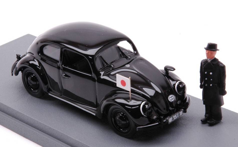 SCALE MODEL COMPATIBLE WITH VW BEETLE 1939 GENERAL OSHIMA 1:43 RIO RI4247-2P