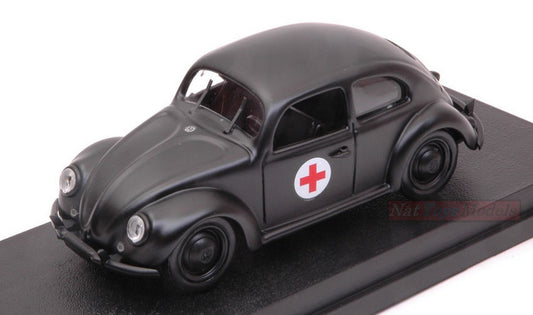 SCALE MODEL COMPATIBLE WITH VW BEETLE AMBULANCE 1:43 RIO RI4554