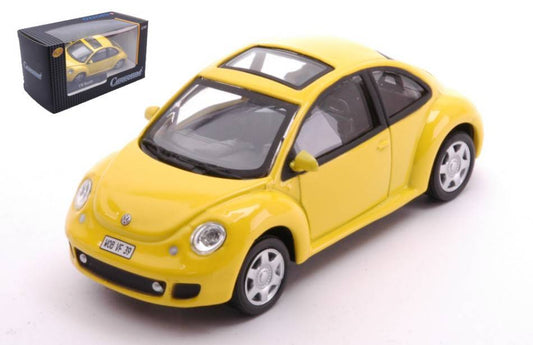 MODELLINO IN SCALA COMPATIBILE CON VW NEW BEETLE YELLOW 1:43 CARARAMA CA431380