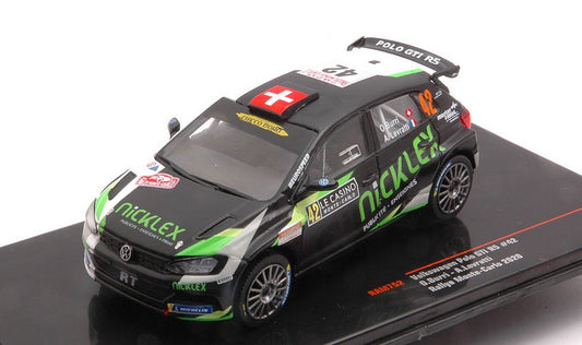 MODELE REDUIT COMPATIBLE AVEC VW POLO GTI R5 N.42 MONTE CARLO 2020 BURRI-LEVRATTI 1:43 IXO MODEL RAM752