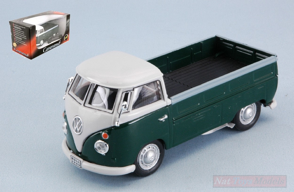 SCALE MODEL COMPATIBLE WITH VW T1 PICK UP 1960 GREEN/WHITE 1:43 CARARAMA CA251PND4G