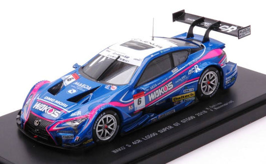 MODELLINO IN SCALA COMPATIBILE CON WAKO'S 4CR LC500 N.6 SUPER GT500 2018 K.OSHIMA-F.ROSENQVIST 1:43 EBBRO EB45615