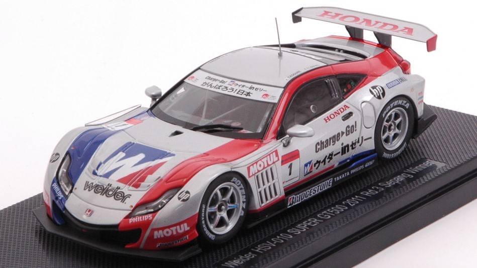 SCALE MODEL COMPATIBLE WITH WEIDER HSV-010 N.1 SUPER GT500 2011 Rd.3 SEPANG WINNER T.KOGURE-L.DUVAL 1:43 EBBRO EB44656