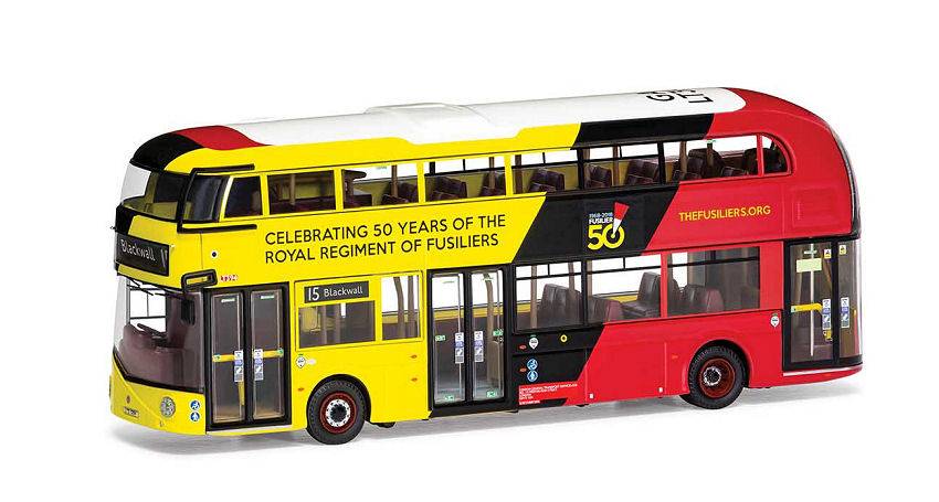 SCALE MODEL COMPATIBLE WITH WRIGHTBUS NEW RM GO-AHEAD LONDON ROUTE 15 1:76 CORGI OM46627A