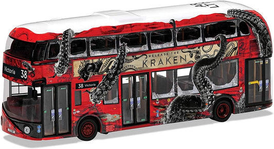 MODELLINO IN SCALA COMPATIBILE CON WRIGHTBUS NEW ROUTEMASTER ARRIVA LONDON-ROUTE 38 VICTORIA 1:76 CORGI OM46624B