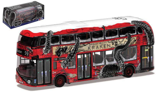 MODÈLE RÉDUIT COMPATIBLE AVEC WRIGHTBUS NOUVEAU ROUTMASTER "RELEASE THE KRAKEN" ROUTE À L'ÉCHELLE 1:76 CORGI OM46638A