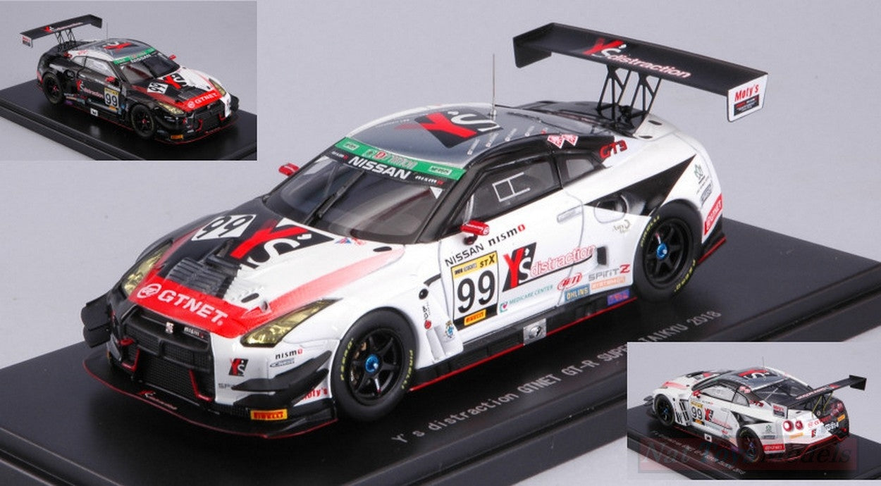 MODELLINO IN SCALA COMPATIBILE CON Y'S DISTRACTION GINET GT-R N.99 SUPER TAIKYU 2018 1:43 EBBRO EB45684