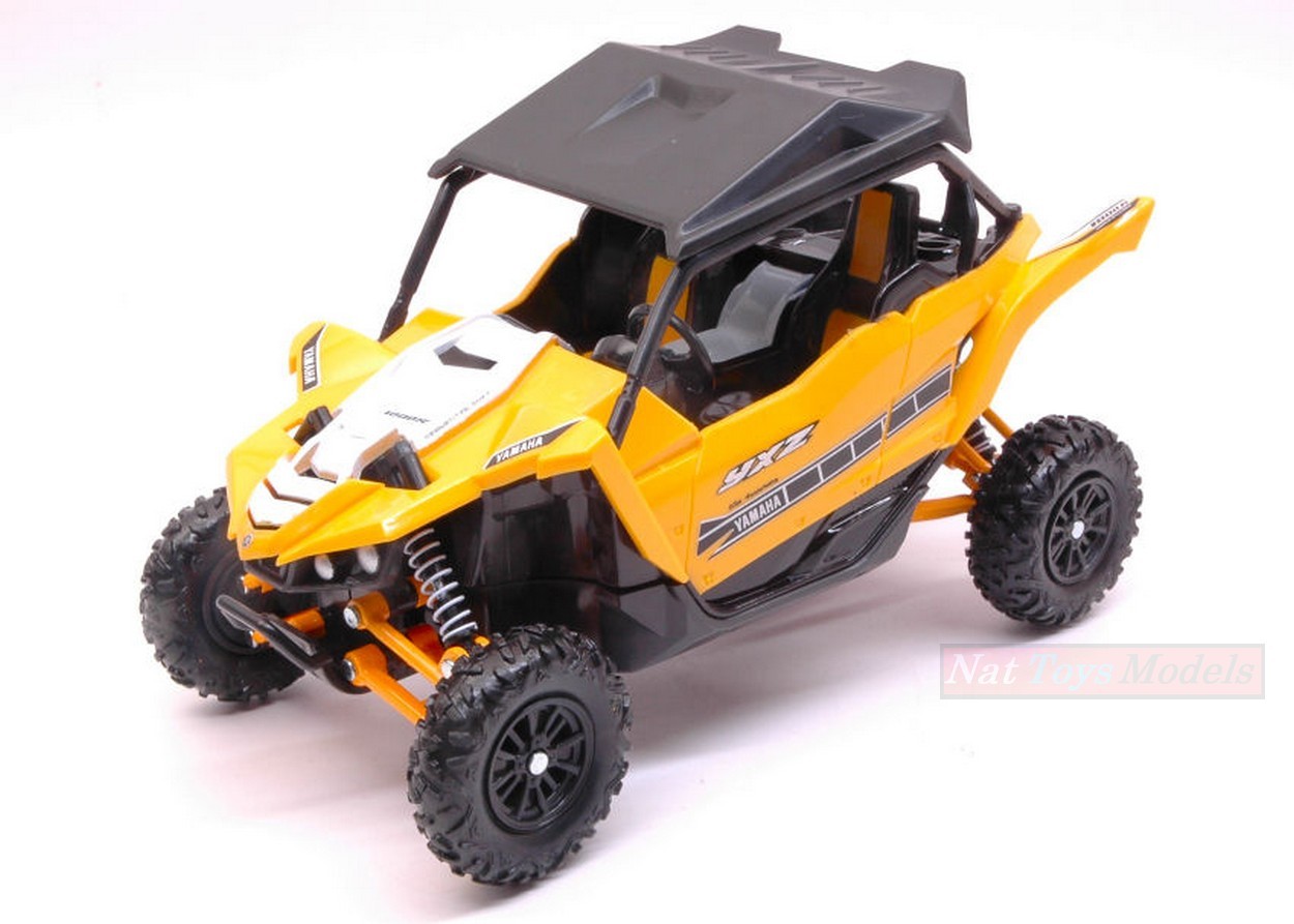 SCALE MODEL COMPATIBLE WITH YAMAHA YXZ1000 ATV 2016 YELLOW 1:18 NEW RAY NY57813Y