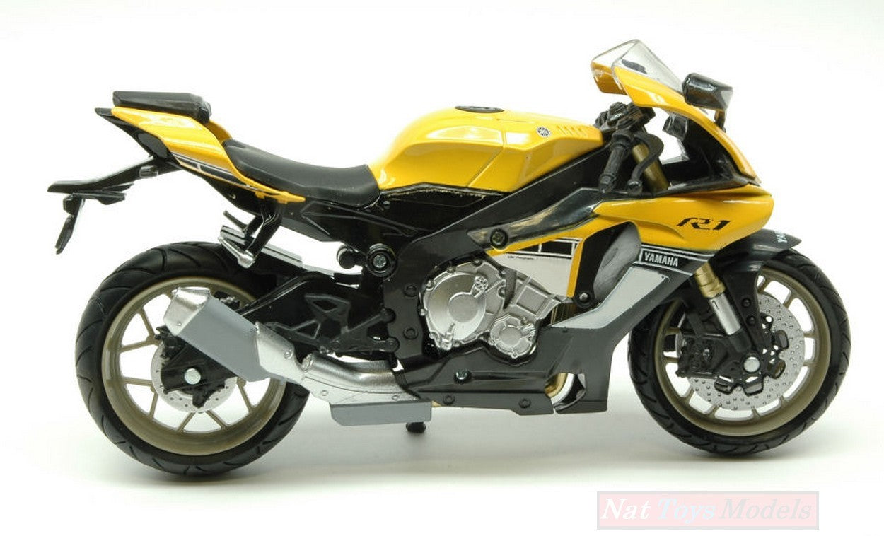 SCALE MODEL COMPATIBLE WITH YAMAHA YZF-R1 2016 YELLOW 1:12 NEW RAY NY57803Y