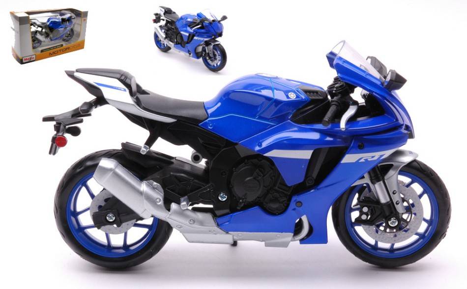 SCALE MODEL COMPATIBLE WITH YAMAHA YZF-R1 2021 BLUE 1:12 MAISTO MI21847