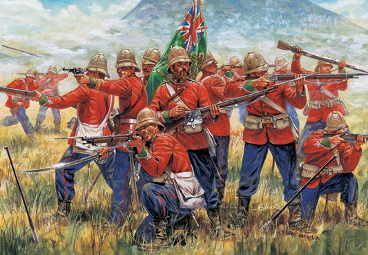 MODÈLE RÉDUIT COMPATIBLE AVEC KIT D'INFANTERIE BRITANNIQUE ZULU WAR 1:72 ITALERI IT6050