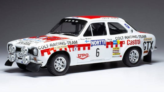 SCALE MODEL COMPATIBLE FORD ESCORT MK I RS 1600 N.6 1000 LAKES RALLY 1973 MIKKOLA/DAVENP.1:18
 IXO MODEL 18RMC141