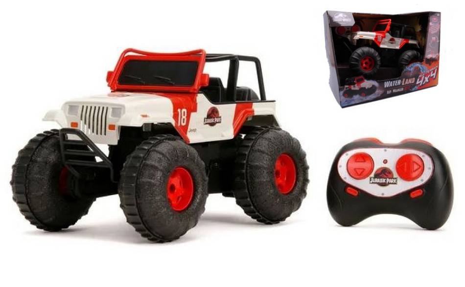 SCALE MODEL COMPATIBLE JEEP WRANGLER JURASSIC WORLD 2015 SEA AND WATER LAND RADIOCONTROL 1:16 JADATOYS JADA253255045