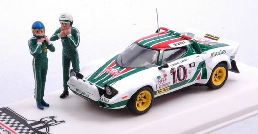 SCALE MODEL COMPATIBLE LANCIA STRATOS HF N.10 WINN.RALLY MONTE C.1976 W/FIG.MUNARI/MAIGA 1:43 IXO MODEL SPRM001-76