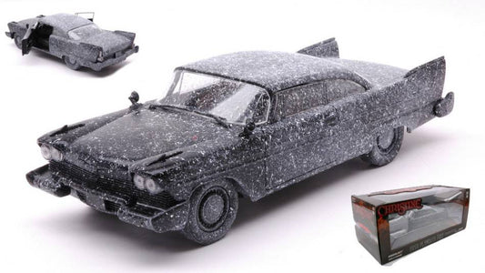 MODELLINO IN SCALA COMPATIBILE LYMOUTH FURY CHRISTINE LA MACCHINA INFERNALE SCORCHED VERSION 1958 1:24 GREENLIGHT GREEN84172