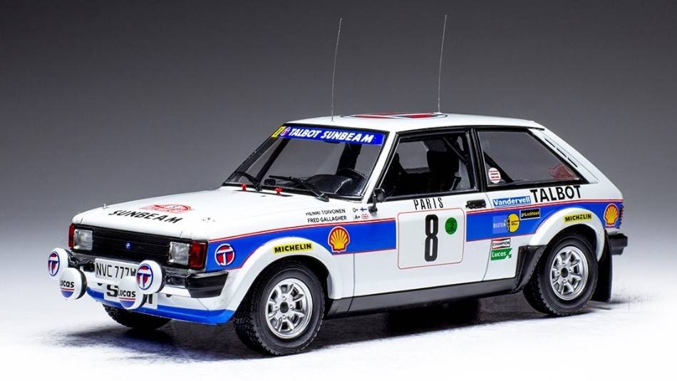 MODELLINO IN SCALA COMPATIBILE TALBOT SUNBEAM LOTUS N.8 RALLY MONTE CARLO 1981 TOIVONEN/GALLAGHER1:24
 IXO MODEL 24RAL023B