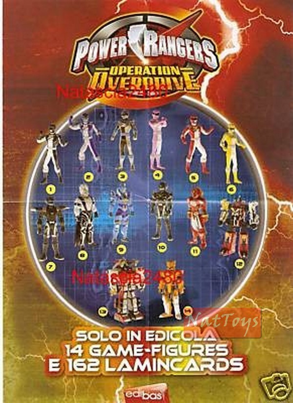 POWER RANGERS SERIE OVERDRIVE 3D Figure YELLOW RANGER N. 6