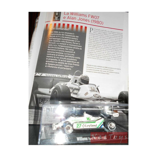 PUBLISHING Model RBA Williams Ford FW07B 1980 F1 Jones Rare DIE CAST 1:43 +file