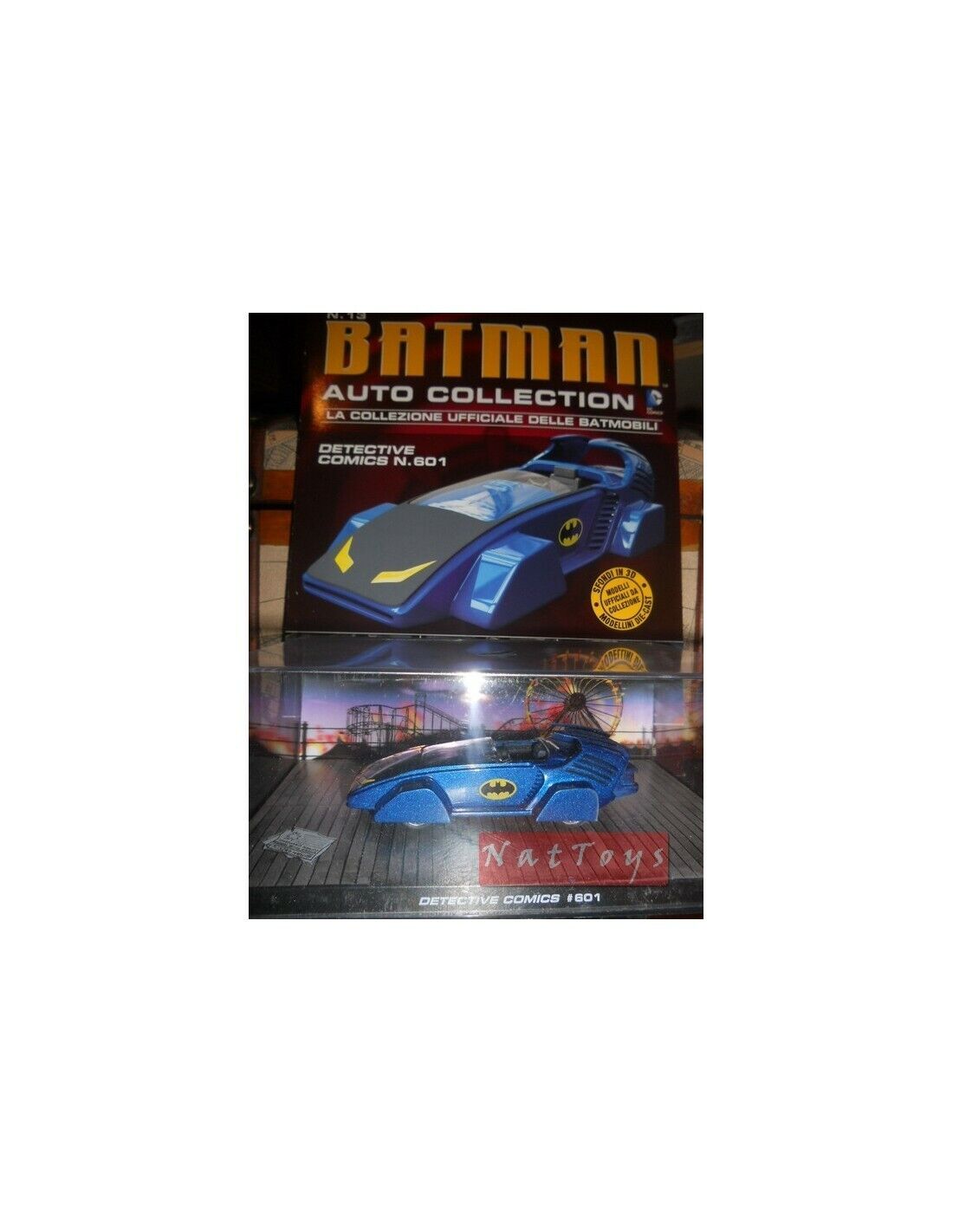 PUBLISHING Model Batman Car BatMobile Detective Comics 601 Film Movie DIE CAST 1:43 +fas.