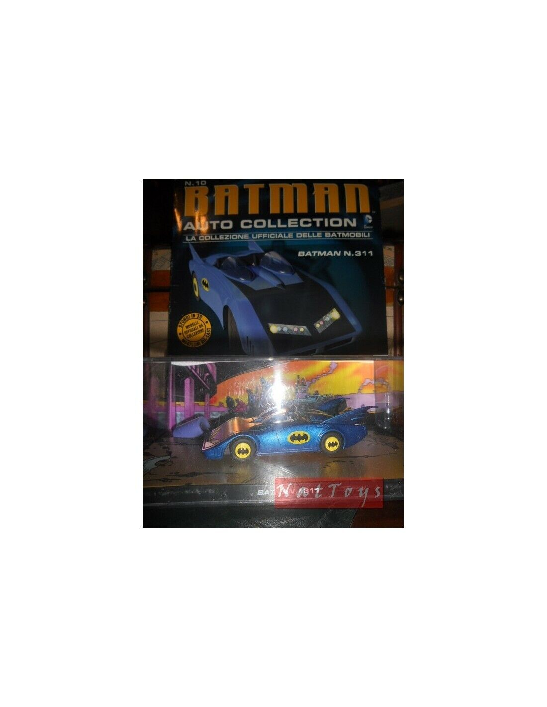 PUBLISHING Batman Car BatMobile model n. 311 Film Movie DIE CAST 1:43 +fas.