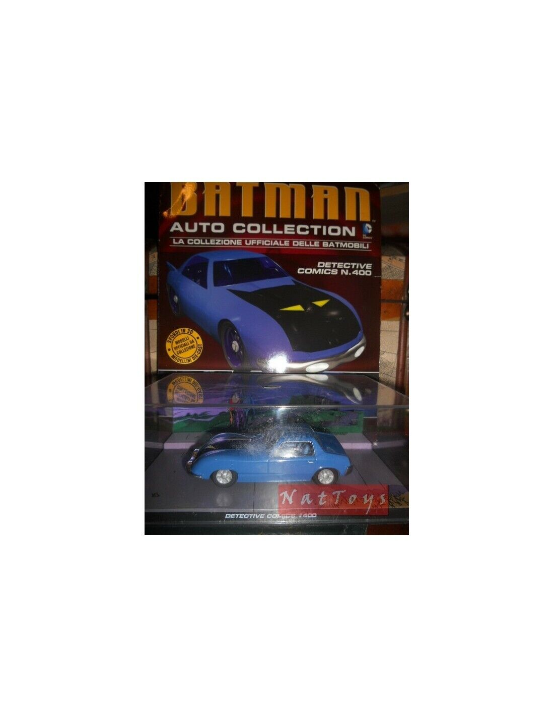 PUBLISHING Model Batman Car BatMobile Detective Comics 400 Film Movie DIE CAST 1:43 +fas.