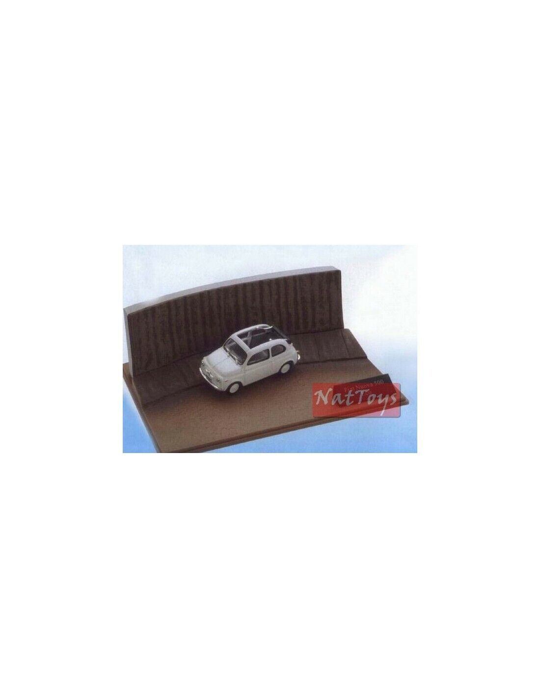 PUBLISHING Model Fiat Nuova 500 Eco White Diorama Story DIE CAST 1:43