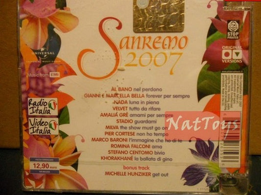 SANREMO 2007 COMPILATION New Original New Audio CD