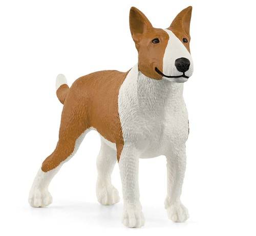 STATUINA STATUE 3D BULL TERRIER SCHLEICH SCH13966 DIE CAST MODEL